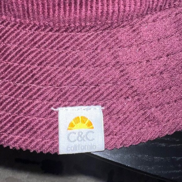 C & C Corduroy burgundy bucket hat - Picture 5 of 8